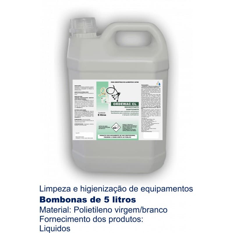 ORDEWAC CL LIQUIDO 5 LITROS (VAKLIN)